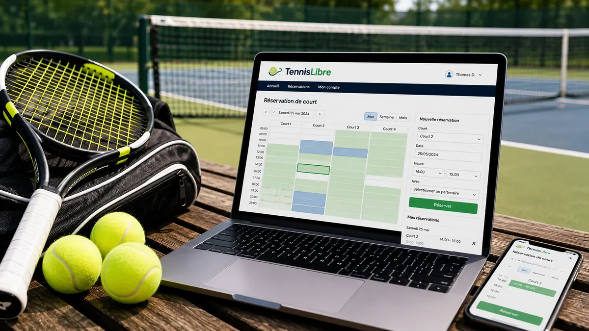 TennisLibre pour la réservation d’un court de tennis