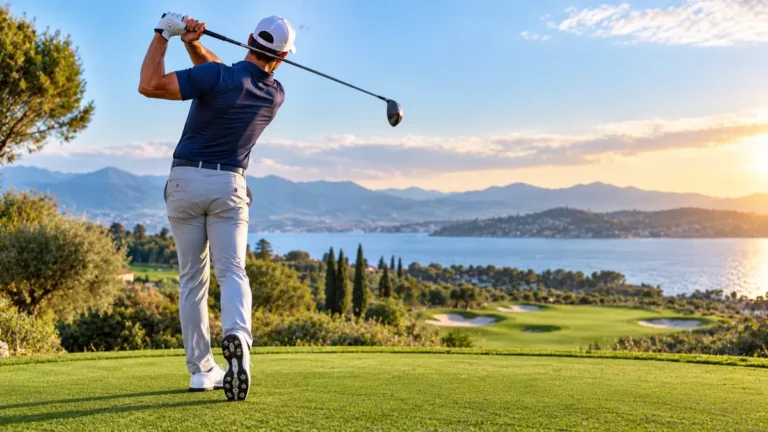 Sport en G représenté par un golfeur sur un parcours