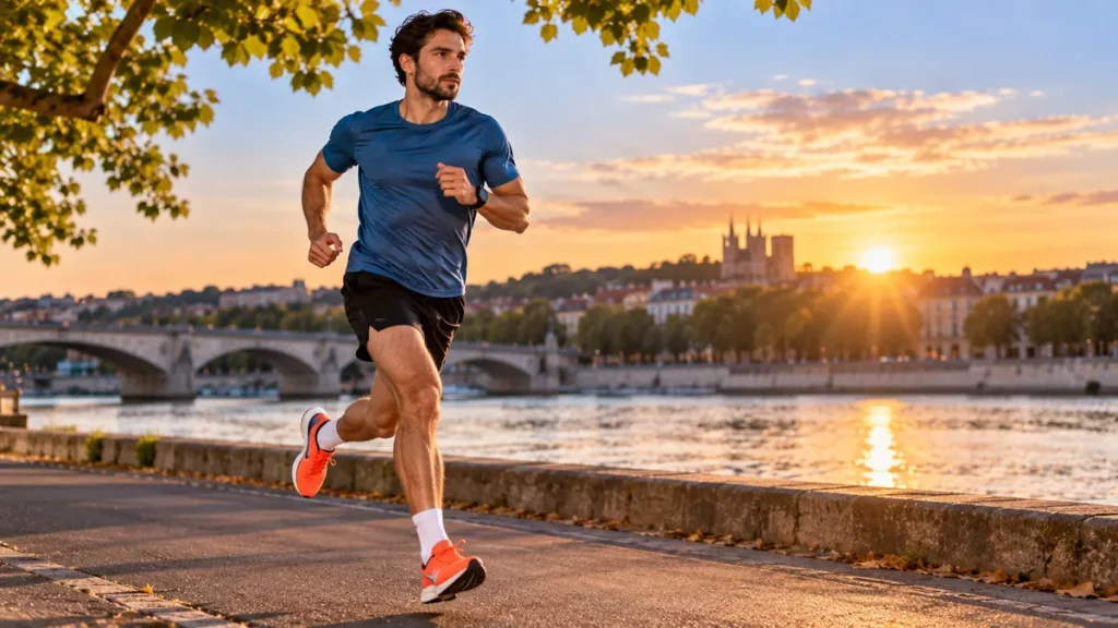 Coureur illustrant les repères d'un tableau allure vitesse en course à pied